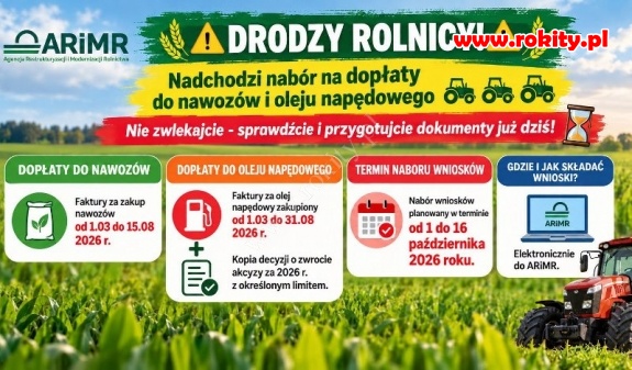 Dopłaty do nawoz&oacute;w i oleju napędowego &ndash; Nab&oacute;r wniosk&oacute;w