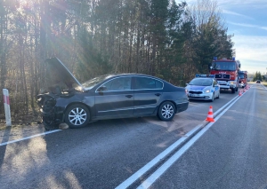 Wypadek drogowy na trasie Rokity - Rokiciny