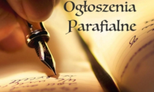 Ogłoszenia Parafialne na V niedzielę Wielkiego Postu - 29 marca 2020