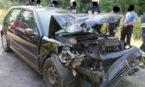 Wypadek drogowy na trasie Jasień-Rokity