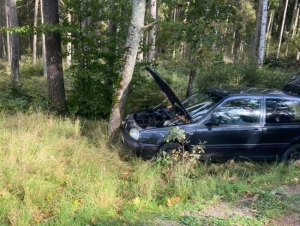 Kolizja drogowa na trasie Rokity - Czarna Dąbr&oacute;wka