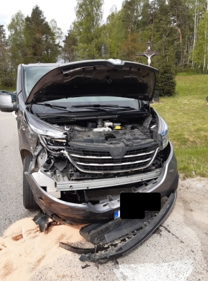 Wypadek samochodowy w Rokitach