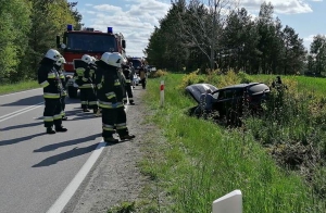 Wypadek drogowy na trasie Rokity-Rokiciny